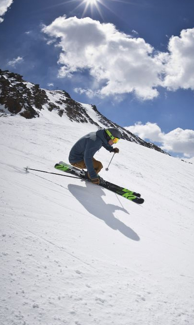 K2 skis and ski boots at the Alpine Room